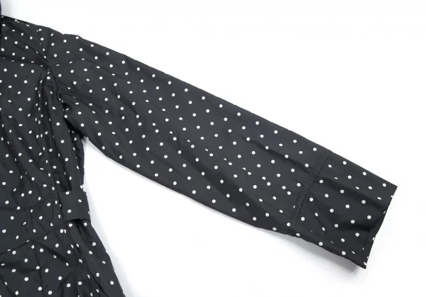 センソユニコt.b SENSOUNICO ポリドットベルテッドダブルジップコート 黒白38 K-114551_005