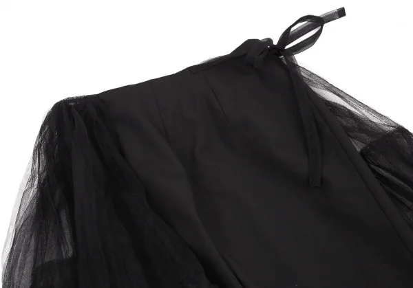 コムデギャルソンCOMME des GARCONSチュール巻きスカートウールパンツ 黒M K-114567_012