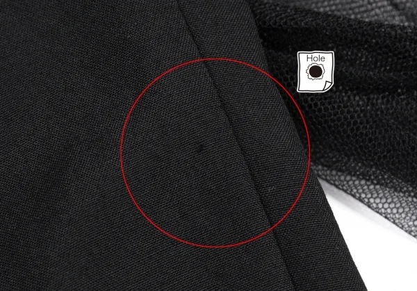 コムデギャルソンCOMME des GARCONSチュール巻きスカートウールパンツ 黒M K-114567_005