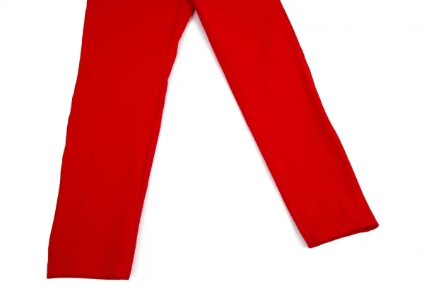 コムデギャルソンCOMME des GARCONS ストレッチテーパードレギンスパンツ 赤M位 K-114568_004