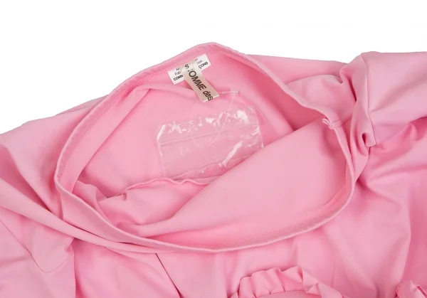 コムデギャルソンCOMME des GARCONS ワイヤーフリルデザインストレッチアシンメトリースカート ピンクS K-114573_005