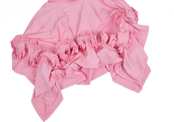 コムデギャルソンCOMME des GARCONS ワイヤーフリルデザインストレッチアシンメトリースカート ピンクS K-114573_007