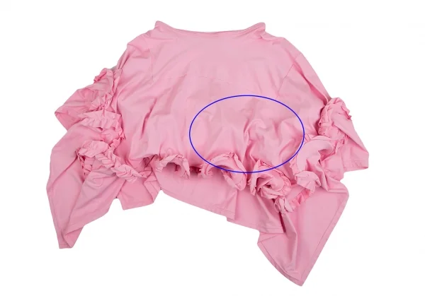 コムデギャルソンCOMME des GARCONS ワイヤーフリルデザインストレッチアシンメトリースカート ピンクS K-114573_009