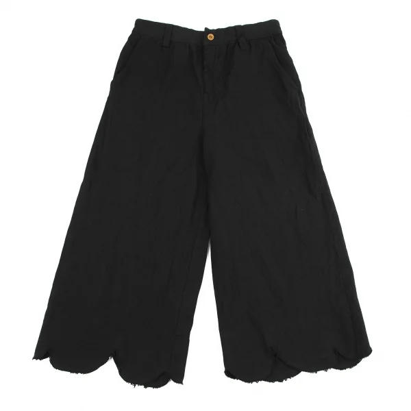 robe de chambre COMME des GARCONS Poly Hem Round Wide Pants Black M K-114578_001