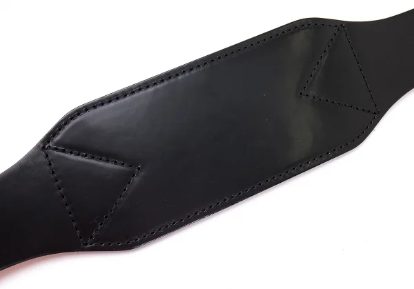 コムデギャルソンCOMME des GARCONS コルセットレザーベルト 黒80 K-114585_004