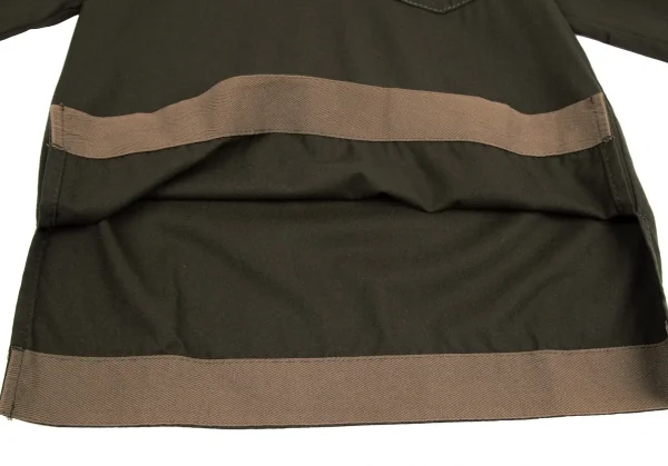 sacai Velor Collar Switching Wool Polo Shirt K-114586_011