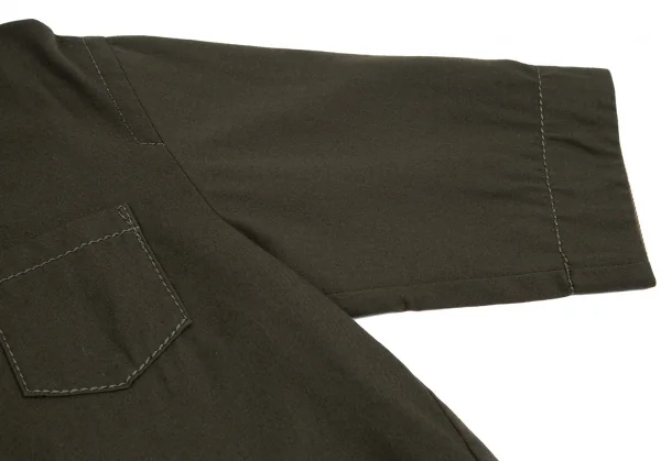 sacai Velor Collar Switching Wool Polo Shirt K-114586_006