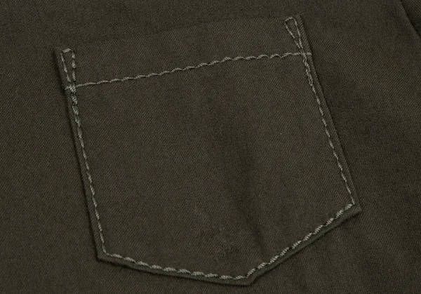 sacai Velor Collar Switching Wool Polo Shirt K-114586_008