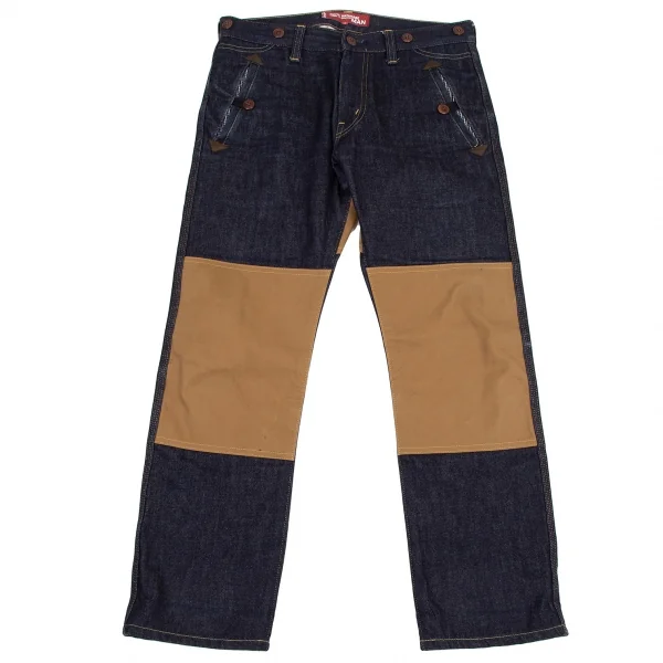 ジュンヤワタナベ マン コムデギャルソン×リーバイスJUNYA WATANABE MAN COMME des GARCONS×Levi's ダック地切替デザイン再構築デニムパンツ インディゴS K-114593_001