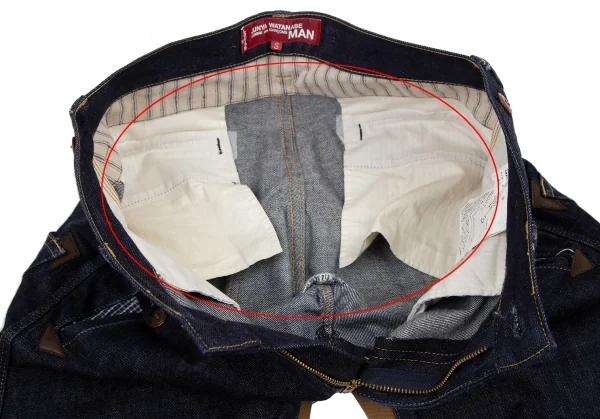 ジュンヤワタナベ マン コムデギャルソン×リーバイスJUNYA WATANABE MAN COMME des GARCONS×Levi's ダック地切替デザイン再構築デニムパンツ インディゴS K-114593_007