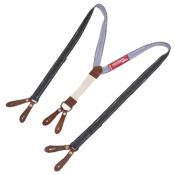 ジュンヤワタナベ マン コムデギャルソン×リーバイスJUNYA WATANABE MAN COMME des GARCONS×Levi's 裏チェックデニムサスペンダー インディゴ K-114594_001