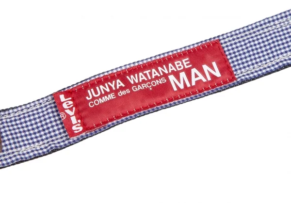 ジュンヤワタナベ マン コムデギャルソン×リーバイスJUNYA WATANABE MAN COMME des GARCONS×Levi's 裏チェックデニムサスペンダー インディゴ K-114594_008