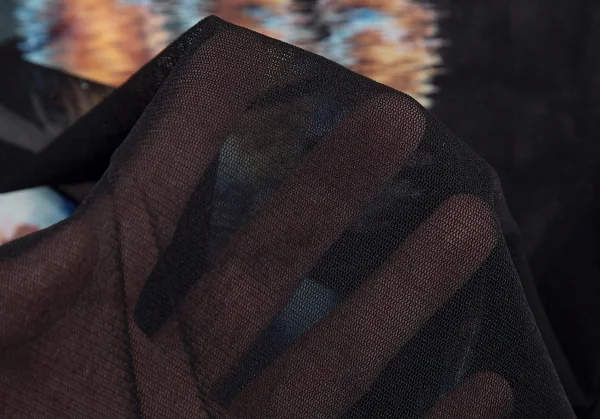 ジャンポールゴルチエ ファムJean Paul GAULTIER FEMME 宗教画プリントパワーネットカットソー 黒40 K-114620_014