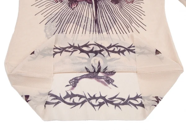 ジャンポールゴルチエ ファムJean Paul GAULTIER FEMME タトゥープリントパワーネットカットソー ベージュ40 K-114621_013