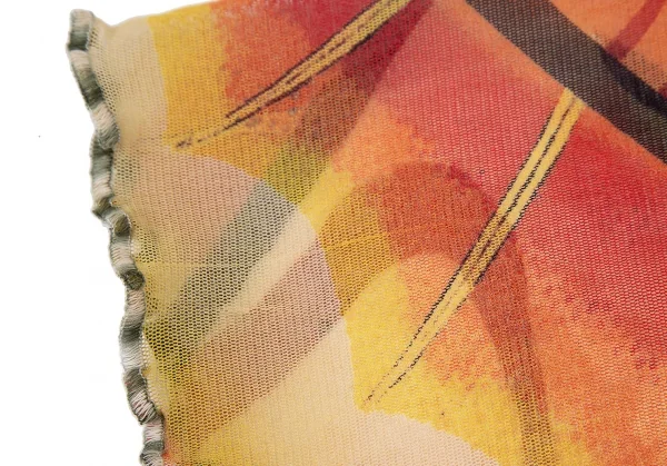 ジャンポールゴルチエ ファムJean Paul GAULTIER FEMME グラフィックプリントパワーネットスカーフスリーブトップス オレンジ40 K-114622_008