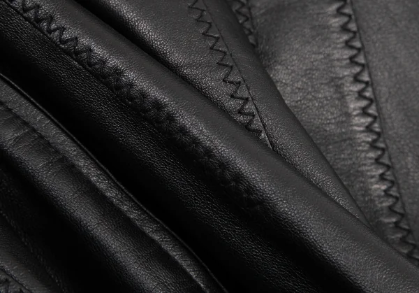 ジャンポールゴルチエ ファムJean Paul GAULTIER FEMME ラムレザービスチェキャミソール 黒40 K-114626_012