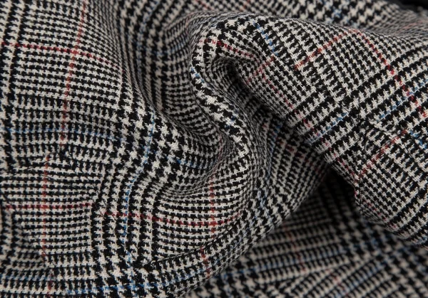 ジャンポールゴルチエ ファムJean Paul GAULTIER FEMME バックレースアップグレンチェックジレベスト 白黒40 K-114632_013