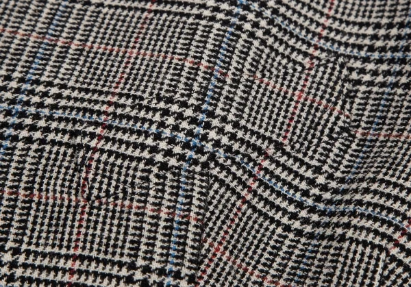 ジャンポールゴルチエ ファムJean Paul GAULTIER FEMME バックレースアップグレンチェックジレベスト 白黒40 K-114632_004