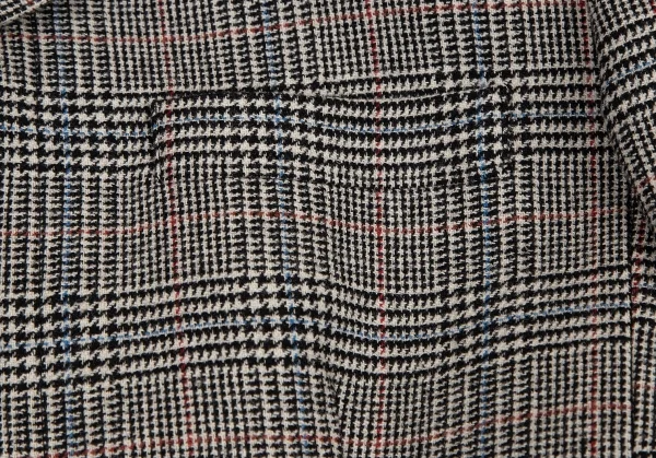 ジャンポールゴルチエ ファムJean Paul GAULTIER FEMME バックプリーツグレンチェック比翼ジャケット 白黒40 K-114633_004