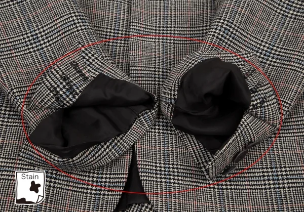 ジャンポールゴルチエ ファムJean Paul GAULTIER FEMME バックプリーツグレンチェック比翼ジャケット 白黒40 K-114633_007