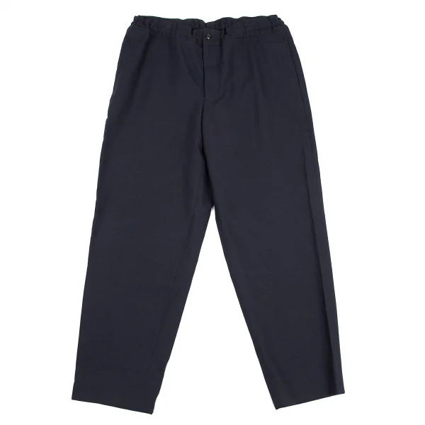 コムデギャルソン オムドゥCOMME des GARCONS HOMME DEUX エステルウールイージーパンツ 紺M K-114641_001