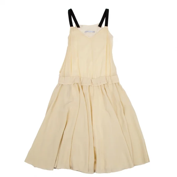 シーバイクロエSEE BY CHLOE ウエストギャザーシフォンノースリーブワンピース クリーム40 K-114648_002