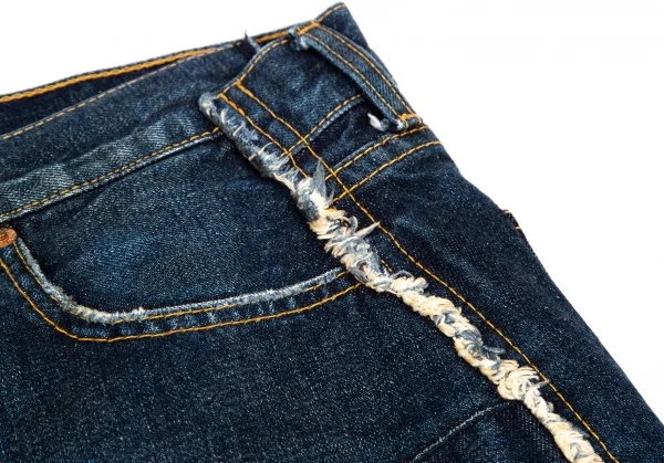 ジュンヤワタナベ コムデギャルソン デニムJUNYA WATANABE COMME des GARCONS denim 解体再構築デニムハーフラップスカート インディゴL K-114655_005