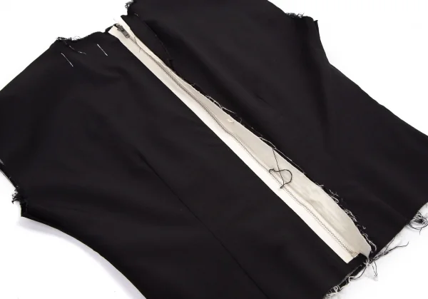 コムデギャルソンCOMME des GARCONS ウールカットオフデザイントップス 黒S位 K-114662_009