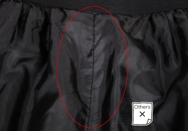 コムデギャルソンCOMME des GARCONS チュール装飾ポリ裾絞りパンツ 黒S K-114664_011
