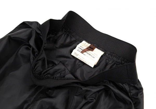 コムデギャルソンCOMME des GARCONS チュール装飾ポリ裾絞りパンツ 黒S K-114664_004