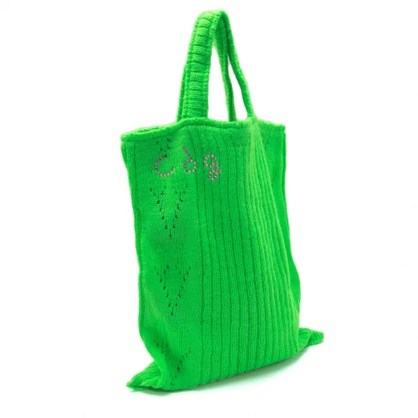 コムデギャルソンCOMME des GARCONS ニットミニトートバッグ 黄緑 K-114670_002