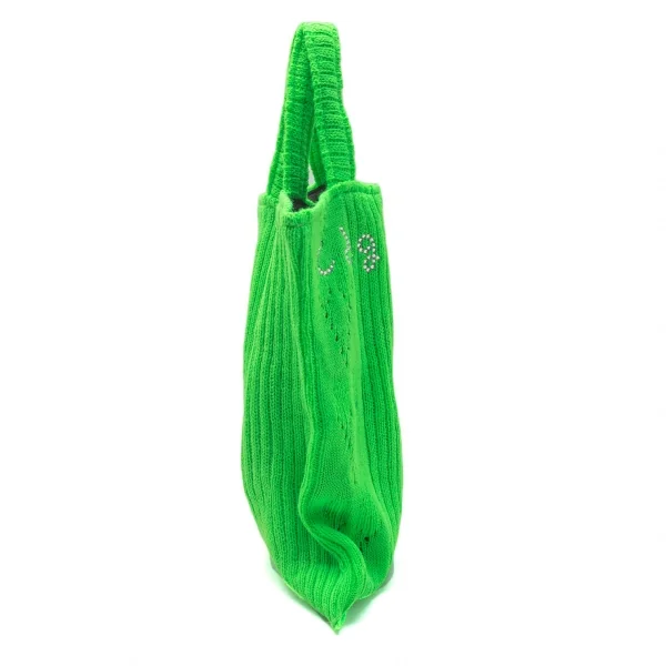 コムデギャルソンCOMME des GARCONS ニットミニトートバッグ 黄緑 K-114670_004