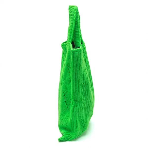 コムデギャルソンCOMME des GARCONS ニットミニトートバッグ 黄緑 K-114670_006