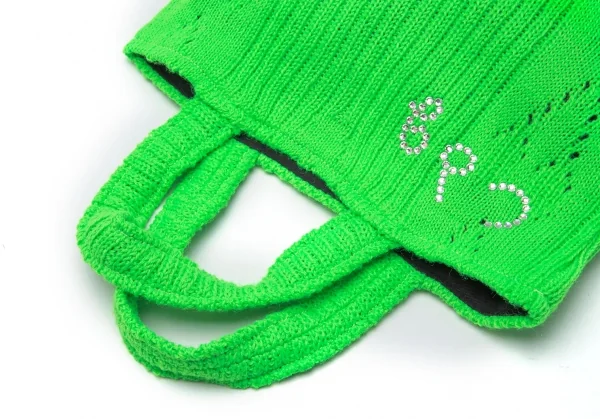 コムデギャルソンCOMME des GARCONS ニットミニトートバッグ 黄緑 K-114670_007