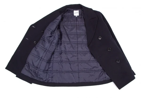 ジャンポールゴルチエ フォー セットプルミエJean Paul GAULTIER FOR SEPT PREMIERES まち針刺繍ピーコート 紺40 K-114673_014