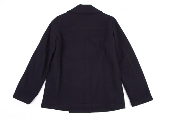 ジャンポールゴルチエ フォー セットプルミエJean Paul GAULTIER FOR SEPT PREMIERES まち針刺繍ピーコート 紺40 K-114673_015
