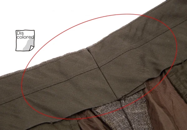 イッセイミヤケ メンISSEY MIYAKE MEN リネンウールツータックパンツ モカ4 K-114684_006