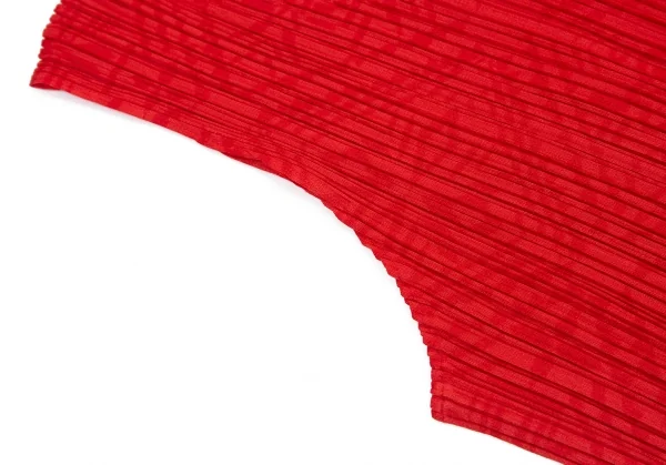 プリーツプリーズPLEATS PLEASE ネイティブ柄プリントノースリーブワンピース 赤4 K-114694_006
