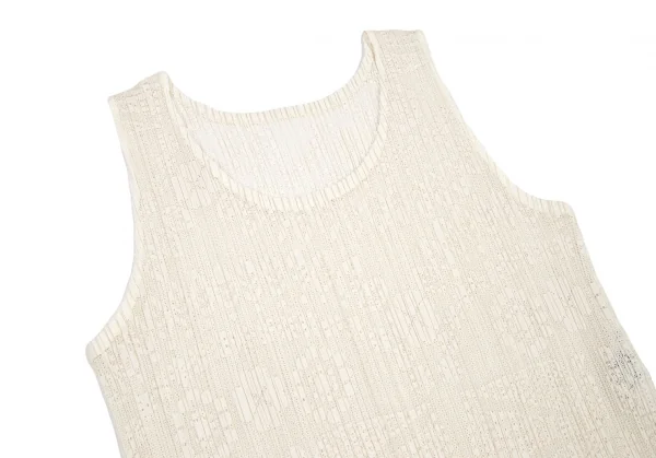 プリーツプリーズPLEATS PLEASE ボタニカルレースノースリーブワンピース オフ5 K-114705_003