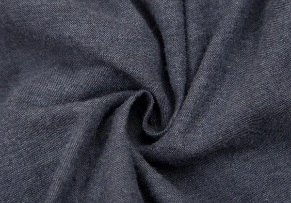 マドモアゼルノンノンMademoiselle NON NON ロゴワンポイント刺繍スタンドカラーシャツ 紺38M K-114721_013