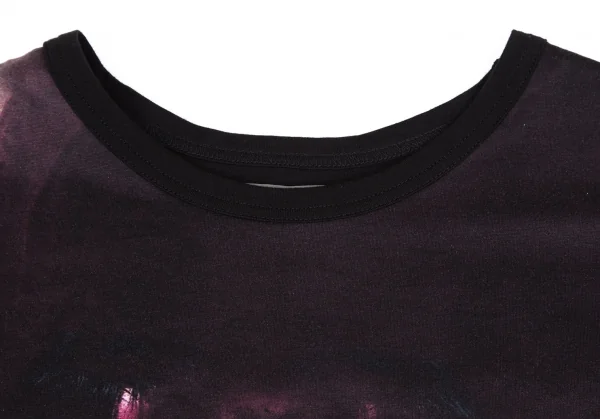 ヨウジヤマモト プールオムYohji Yamamoto POUR HOMME コットン天竺インクジェットプリントTシャツ 黒他3 K-114734_004