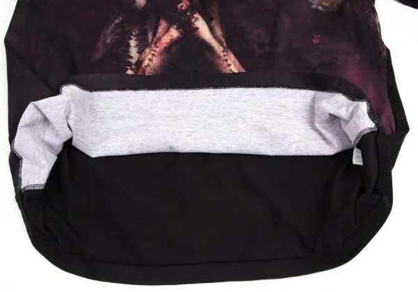 ヨウジヤマモト プールオムYohji Yamamoto POUR HOMME コットン天竺インクジェットプリントTシャツ 黒他3 K-114734_007