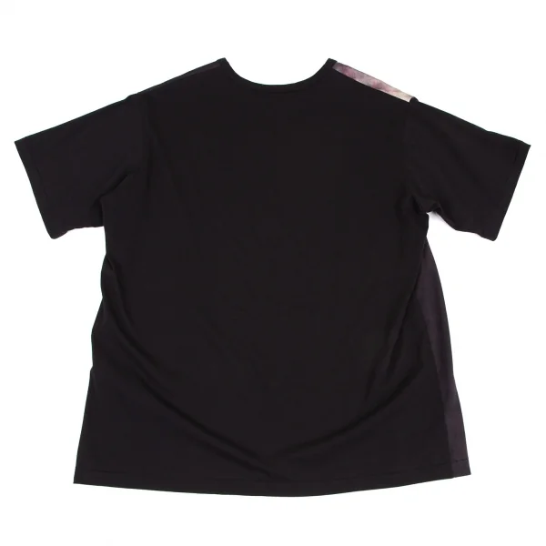 ヨウジヤマモト プールオムYohji Yamamoto POUR HOMME コットン天竺インクジェットプリントTシャツ 黒他3 K-114734_008
