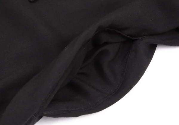 ヨウジヤマモト プールオムYohji Yamamoto POUR HOMME セルロースローンチャイナボタンロングシャツ 黒2 K-114736_010