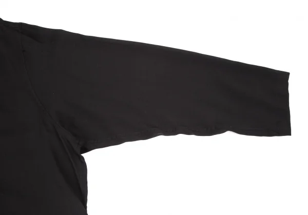 ヨウジヤマモト プールオムYohji Yamamoto POUR HOMME セルロースローンチャイナボタンロングシャツ 黒2 K-114736_004