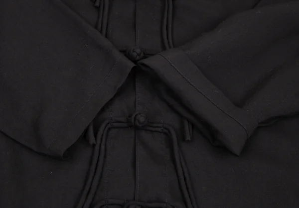 ヨウジヤマモト プールオムYohji Yamamoto POUR HOMME セルロースローンチャイナボタンロングシャツ 黒2 K-114736_005