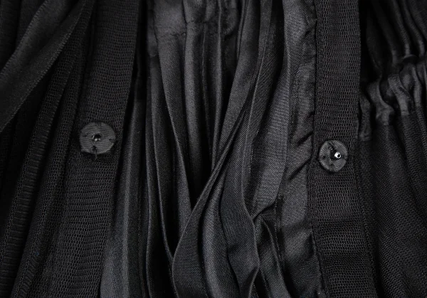 ズッカzucca チュールレイヤードウエストギャザーノースリーブチュニック 黒M位 K-114750_011