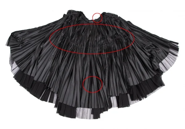 ズッカzucca チュールレイヤードウエストギャザーノースリーブチュニック 黒M位 K-114750_012