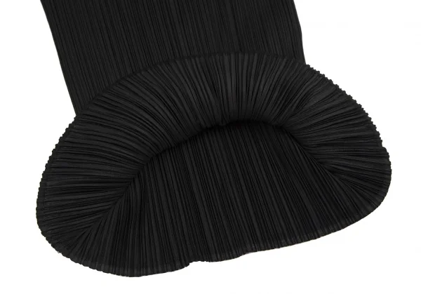 プリーツプリーズPLEATS PLEASE カラフルフリンジタートルネックノースリーブトップ 黒マルチ3 K-114771_007
