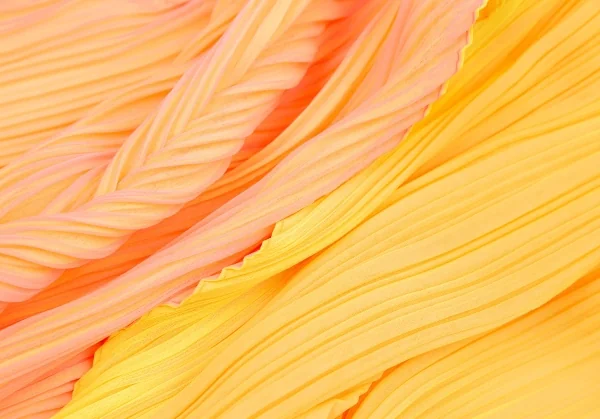 プリーツプリーズPLEATS PLEASE シアープリーツストール 黄ピンク K-114779_006